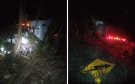 Tráiler cargado con arena sílica vuelca en carretera Nautla-Cardel