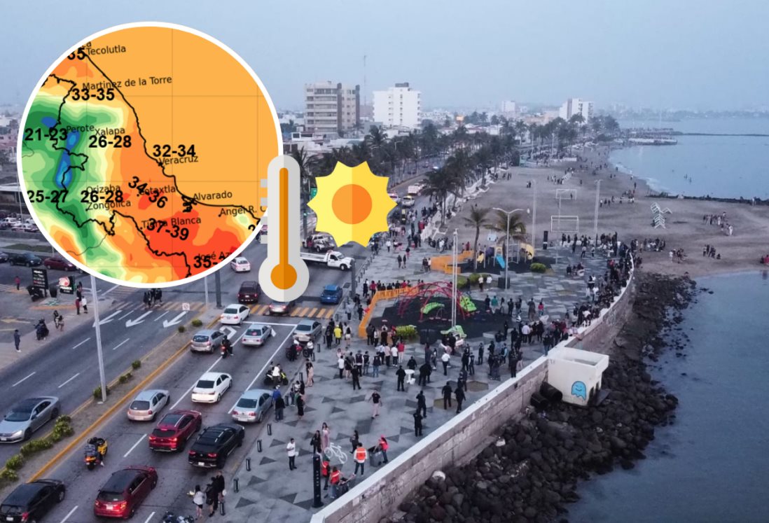 A esta hora será la temperatura máxima en Veracruz HOY sábado 31 de mayo