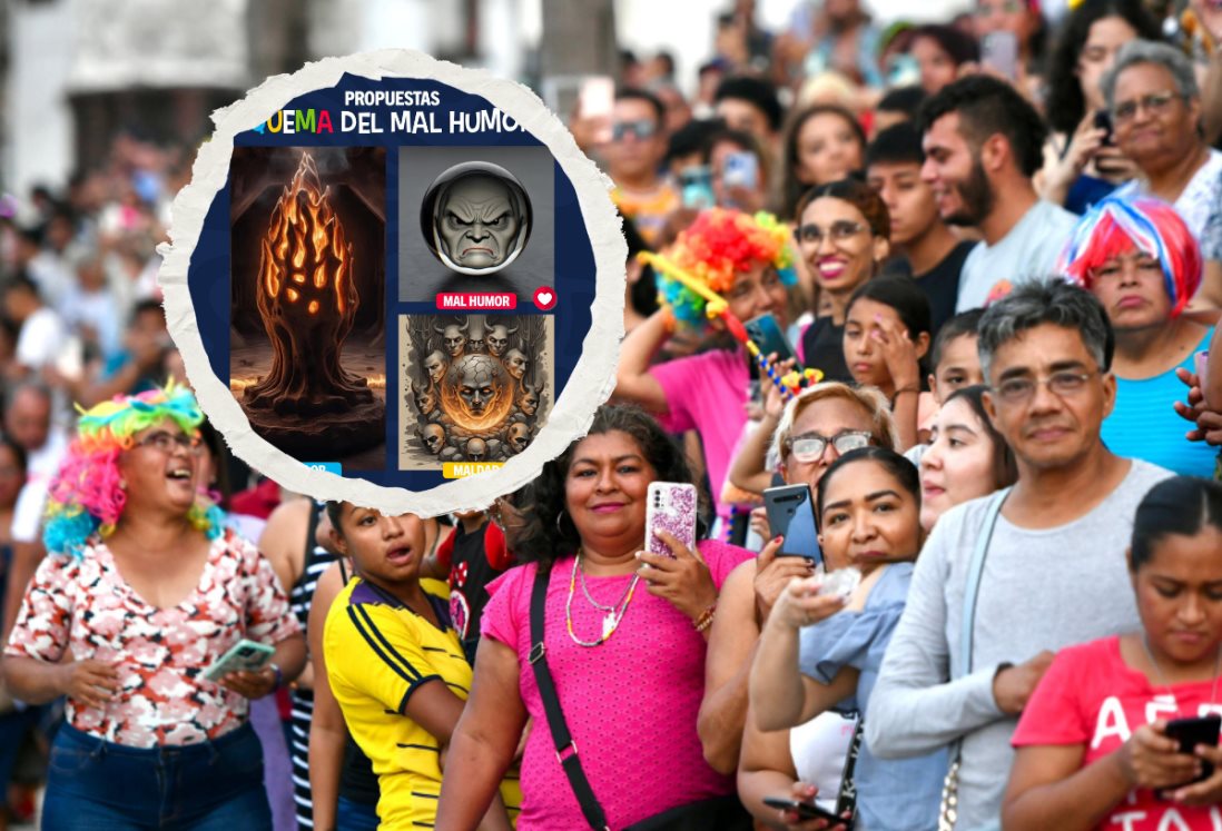 Comité de Carnaval de Veracruz invita a votar por la figura que representará al Mal Humor