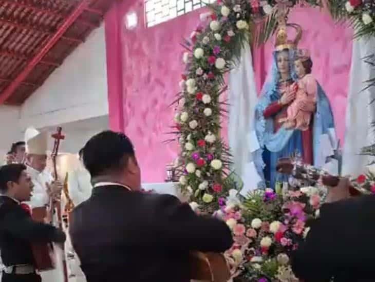 Celebraron católicos a Nuestra Señora del Sagrado Corazón en Moloacán