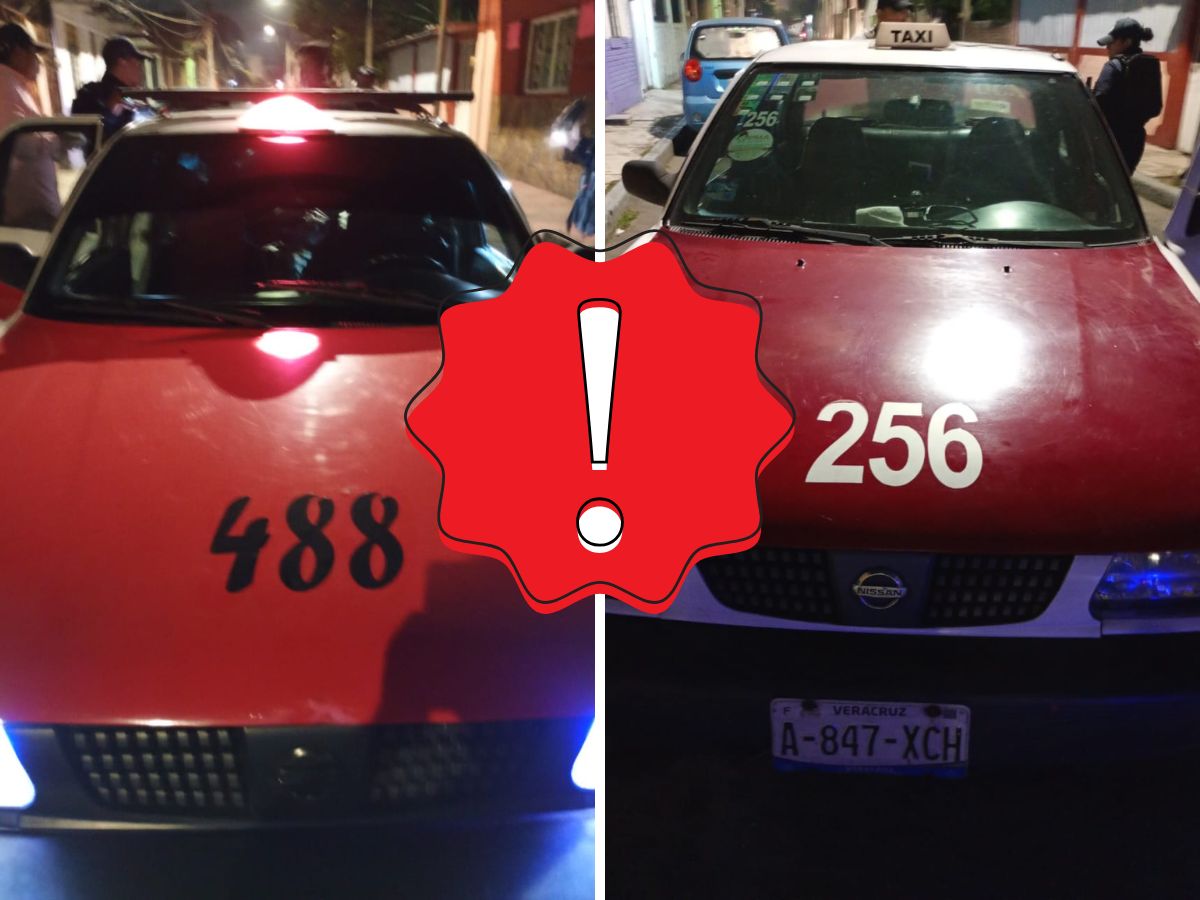 Detienen a tres personas y aseguran taxis y bodega con despensas en Orizaba