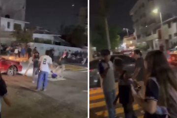 Jóvenes y estudiantes protagonizan pelea campal en calles frente al CETMAR en Veracruz | VIDEO