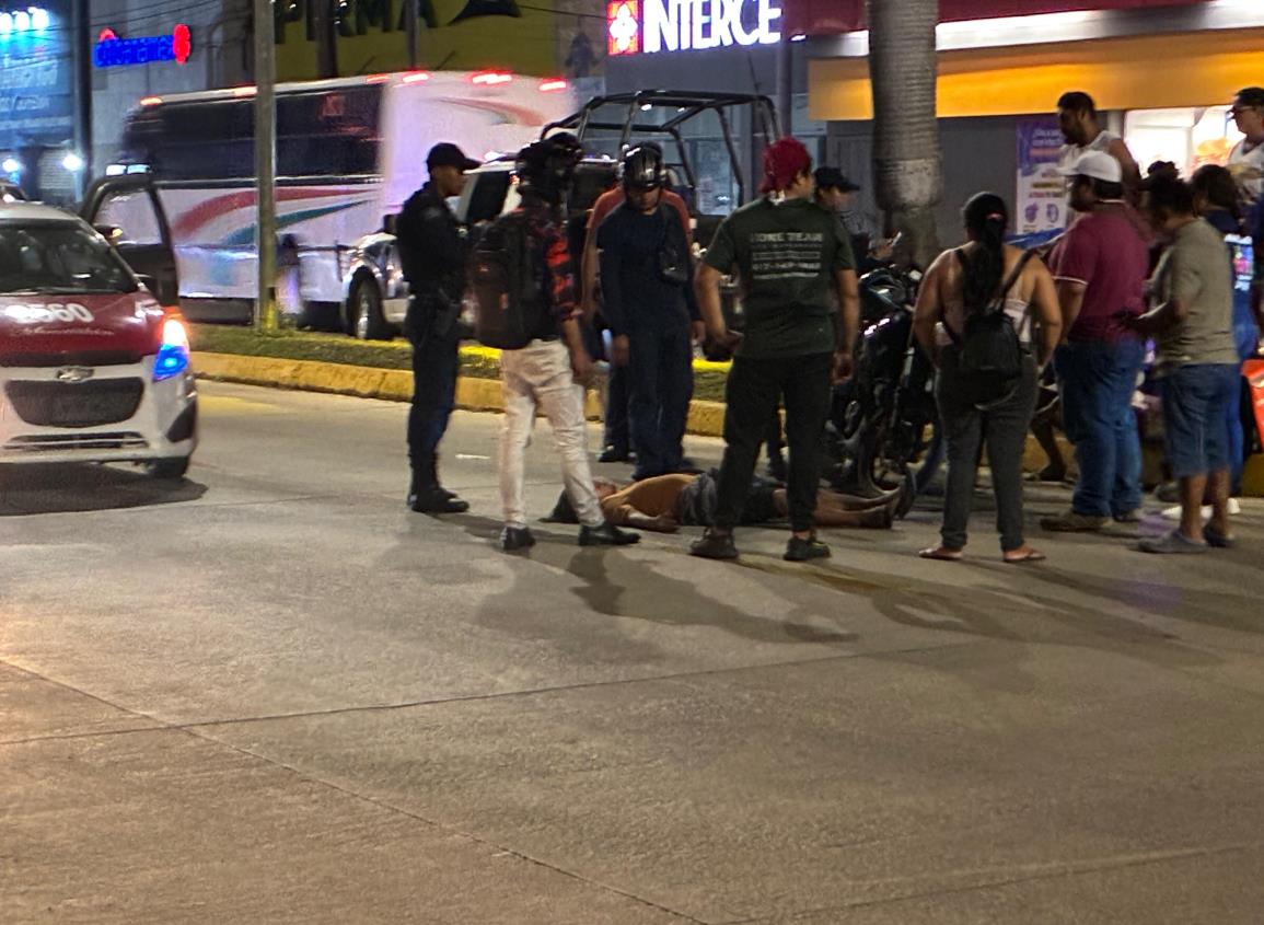 Mujer con problemas mentales resultó herida tras ser impactada por una motociclista
