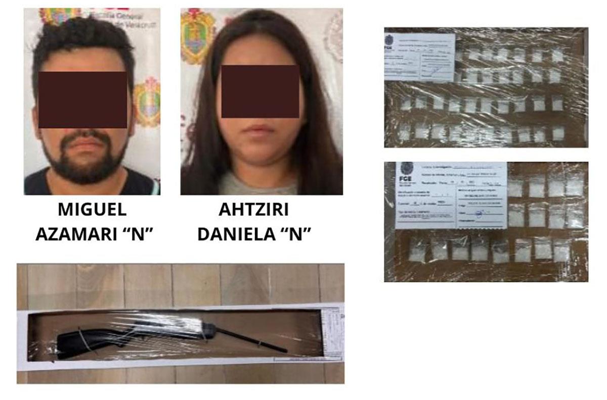 Dos detenidos tras operativo de agentes antisecuestro en Coatzacoalcos; aseguran arma y coca