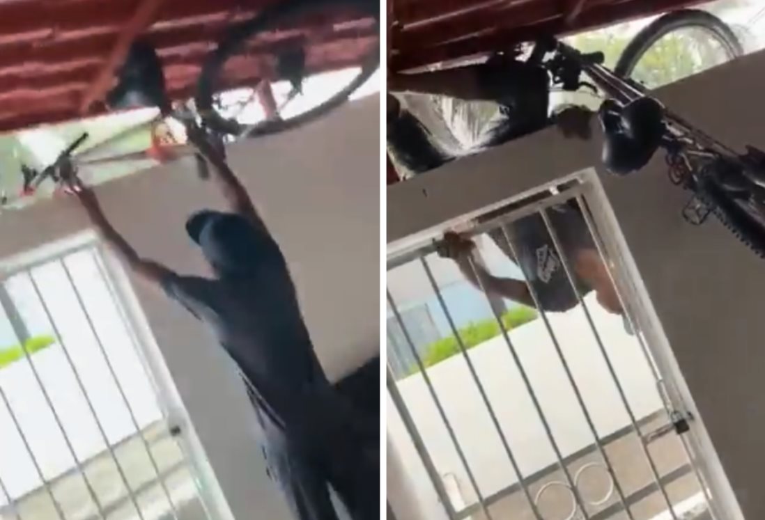 Ladrón es sorprendido en pleno robo en el fraccionamiento Floresta de Veracruz