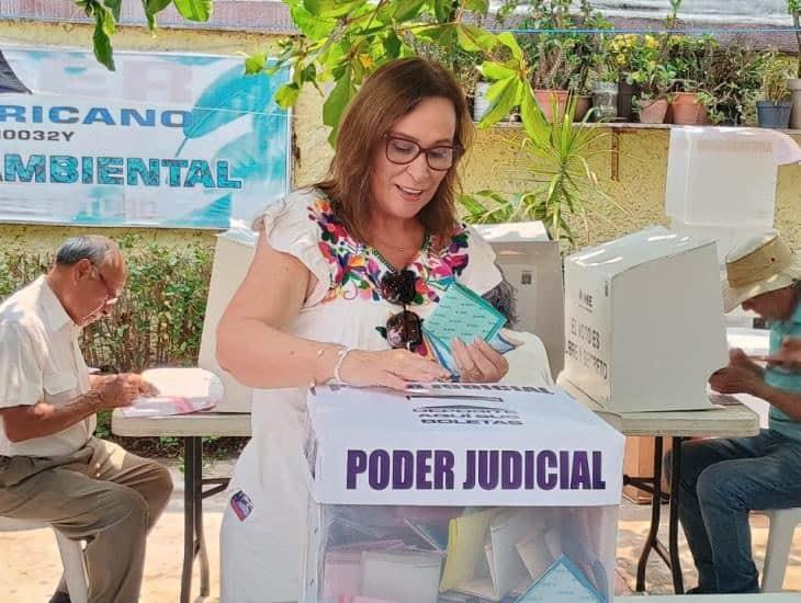Hoy es un día histórico: Rocío Nahle ejerce su voto en Coatzacoalcos e invita al pueblo a sumarse | VIDEO
