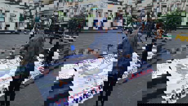 Trabajadores del PJF protestan en Xalapa contra elección judicial