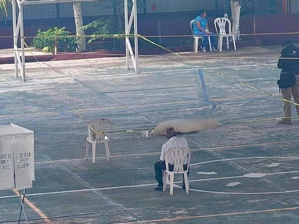 Suspenden actividades en casilla tras muerte repentina de una mujer mientras votaba en Poza Rica
