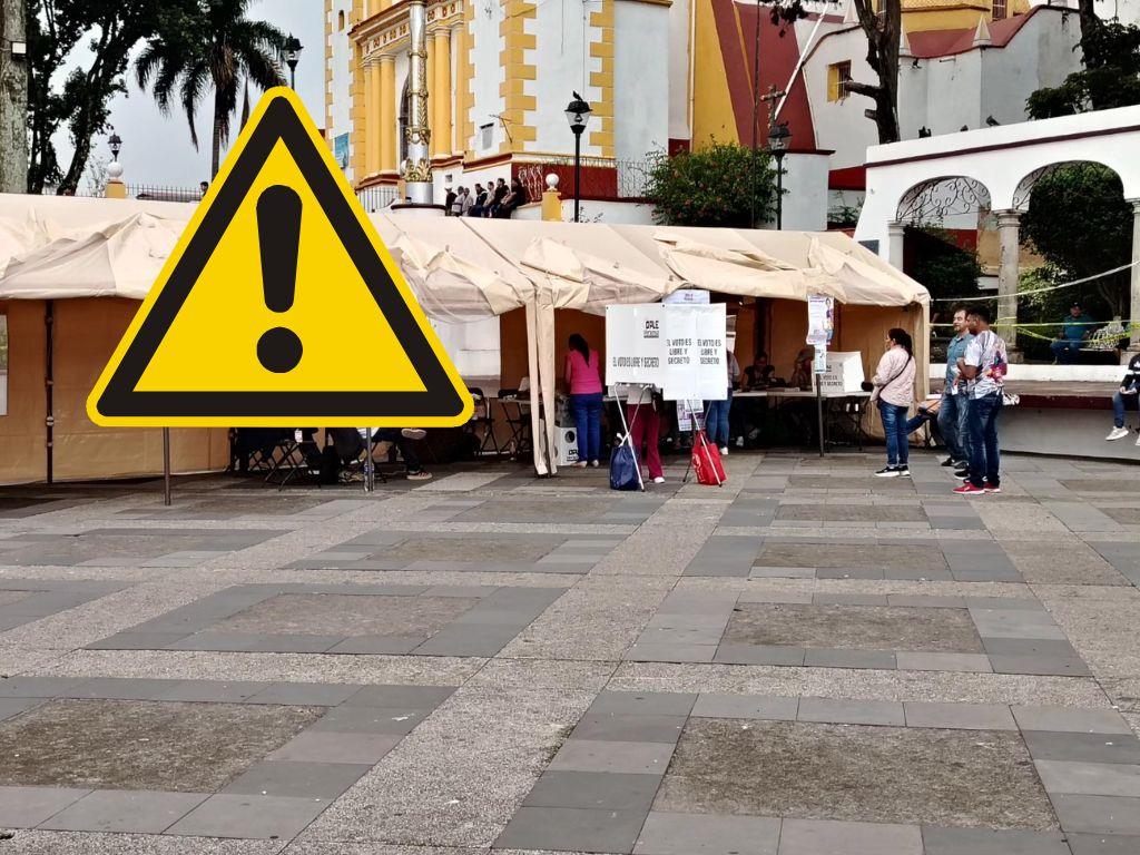Hombre encapuchado lanza balazos al aire cerca de casilla electoral en Xico