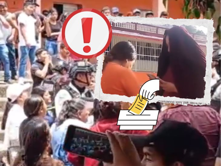 Denuncian turismo electoral en Aquila en plena jornada; GN interviene