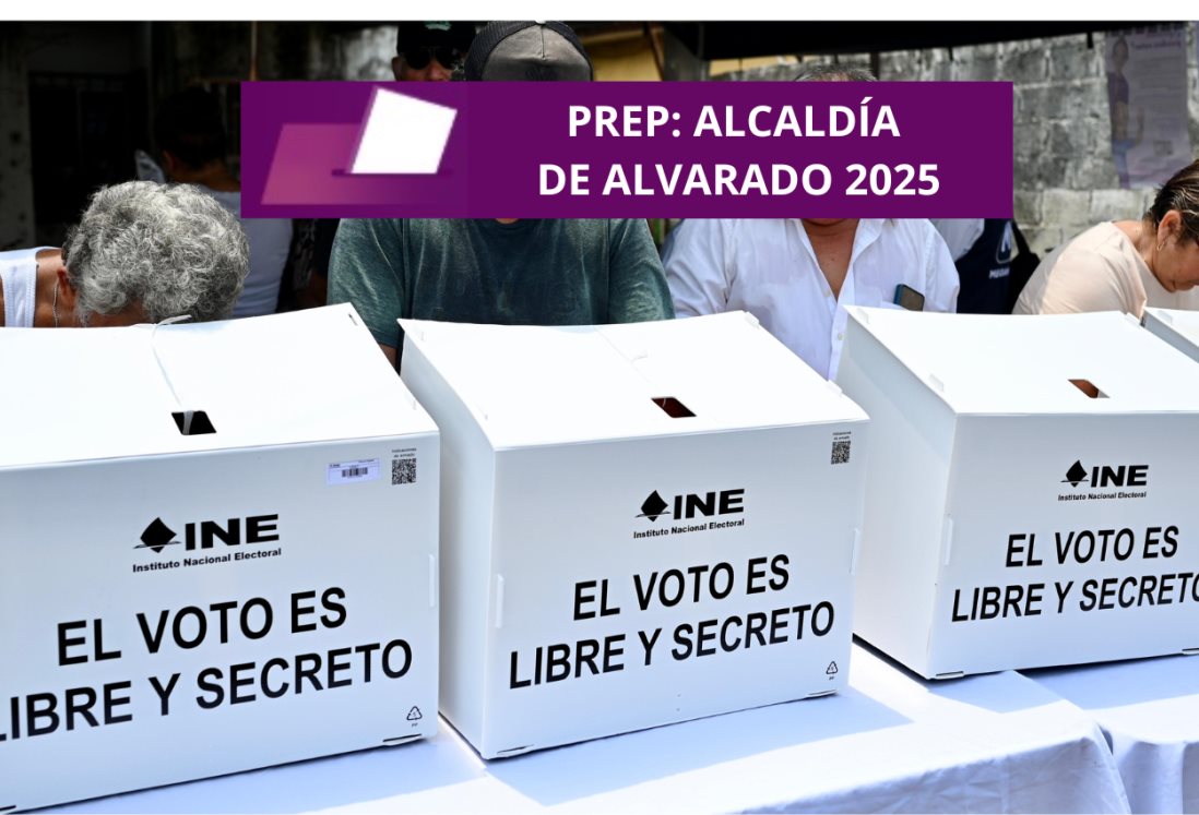 PREP 2025: ¿Quién será el próximo alcalde de Alvarado, según el conteo?