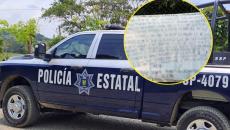 Colocan narco manta en primaria de Covarrubias, autoridades no suspenden clases