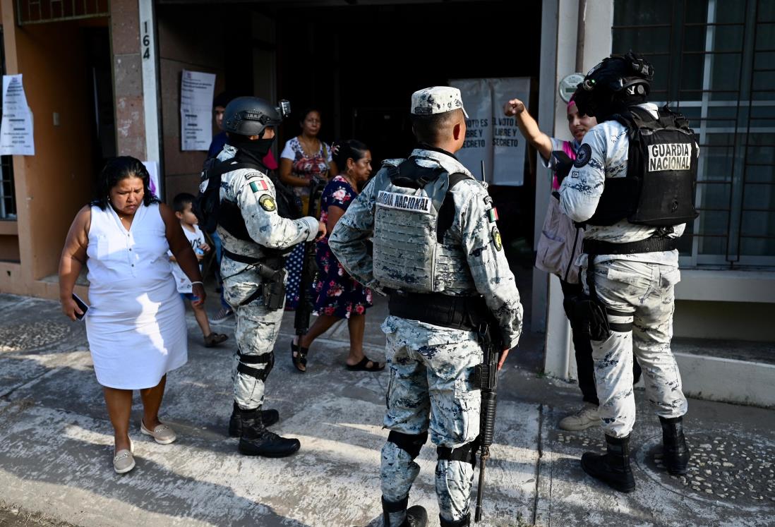 Falsa alarma sobre personas armadas en casilla del puerto de Veracruz moviliza a Guardia Nacional