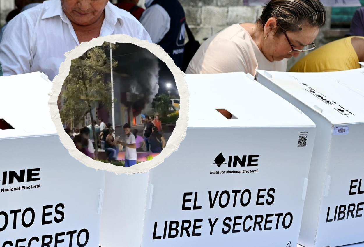 Incendian palacio municipal de Tuxtilla; habrían encerrado a funcionarios del OPLE |VIDEO