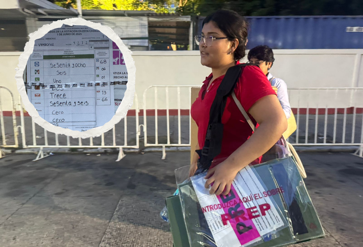 Llega la primera casilla al OPLE ; estaba ubicada en la calle 16 de septiembre en Veracruz  | VIDEO
