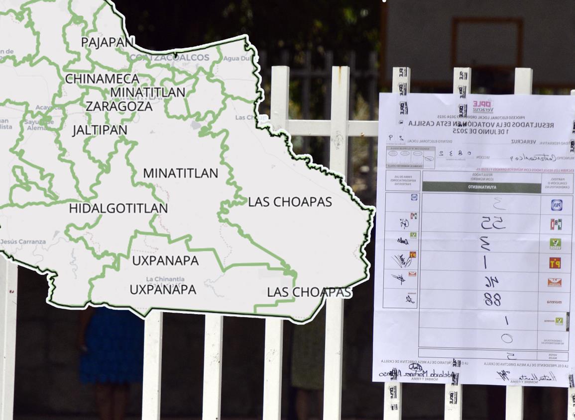 Elecciones Veracruz 2025: MC empata a Morena en el sur; así quedará el mapa electoral