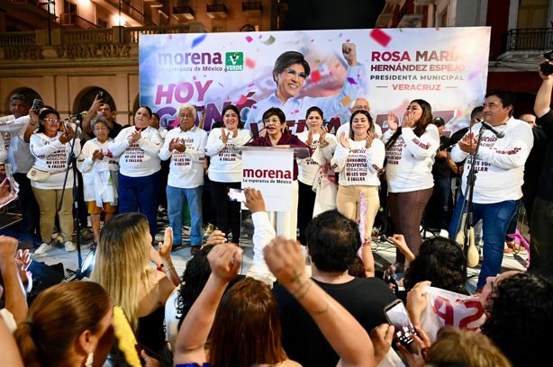 "Hay que cuidar la decisión del pueblo", dice Rocío Nahle sobre triunfo de Rosa María en puerto de Veracruz