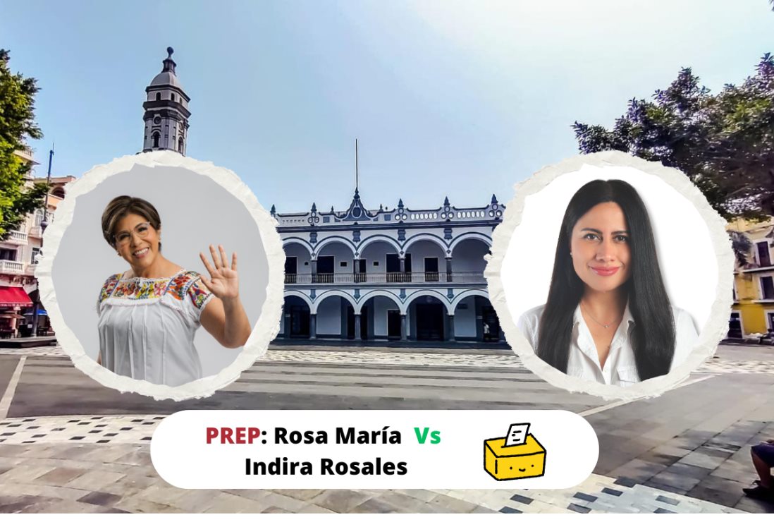 PREP 2025: Así avanza el conteo de votos entre Rosa María y Indira Rosales en Veracruz