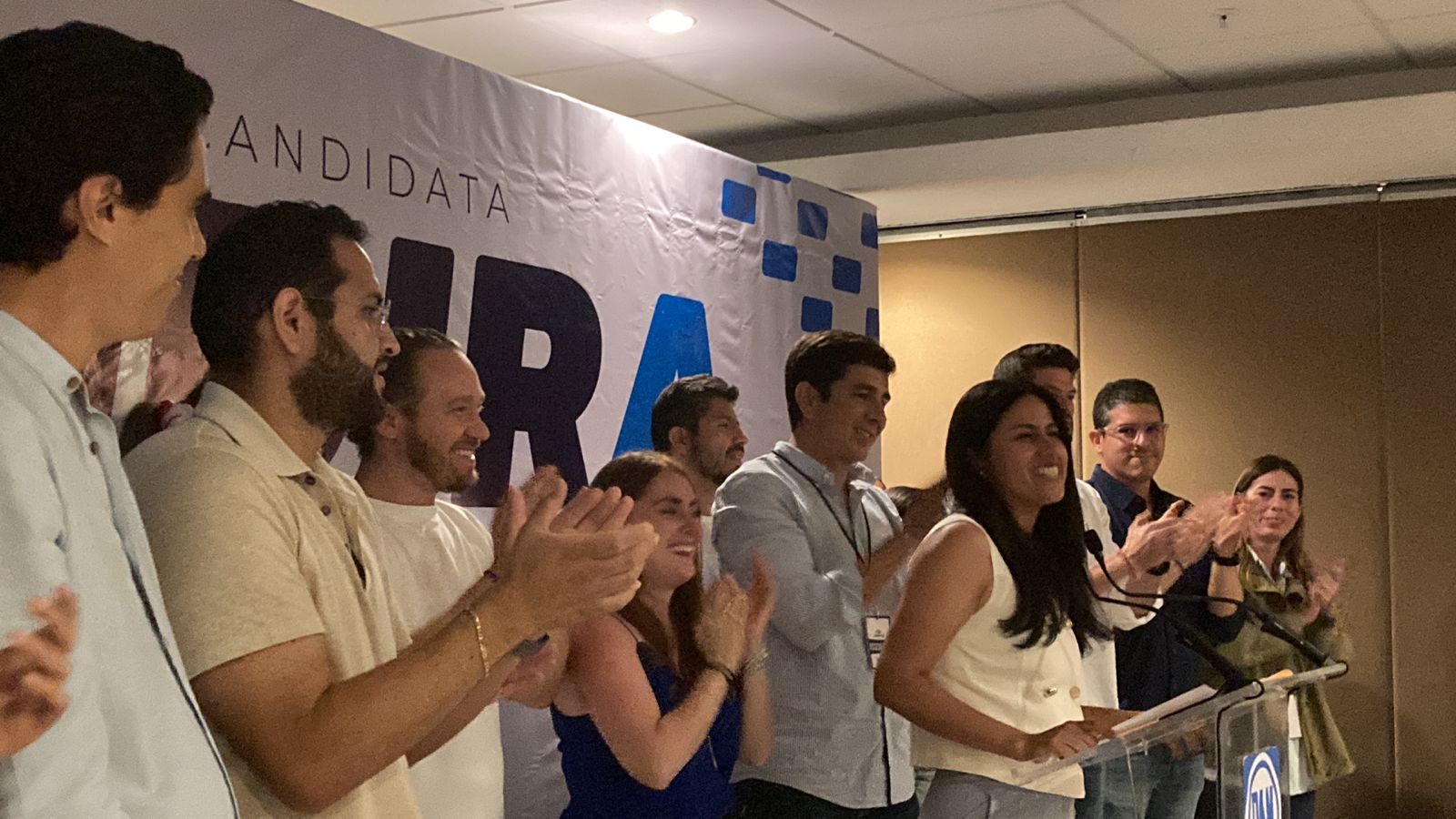 Indira Rosales, candidata del PAN a la alcaldía de Veracruz se declara ganadora