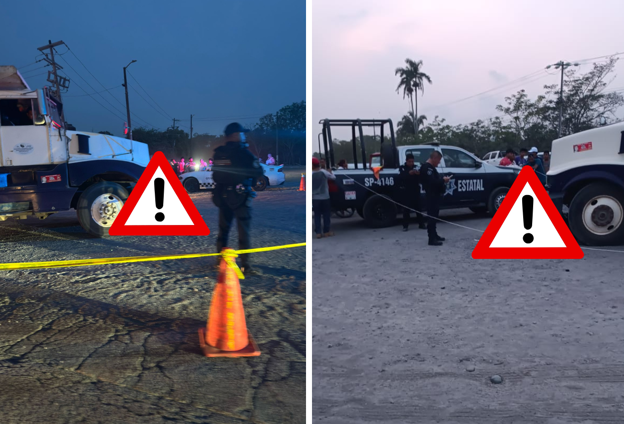 Camión de volteo atropella y mata a joven motociclista en carretera Veracruz-Xalapa