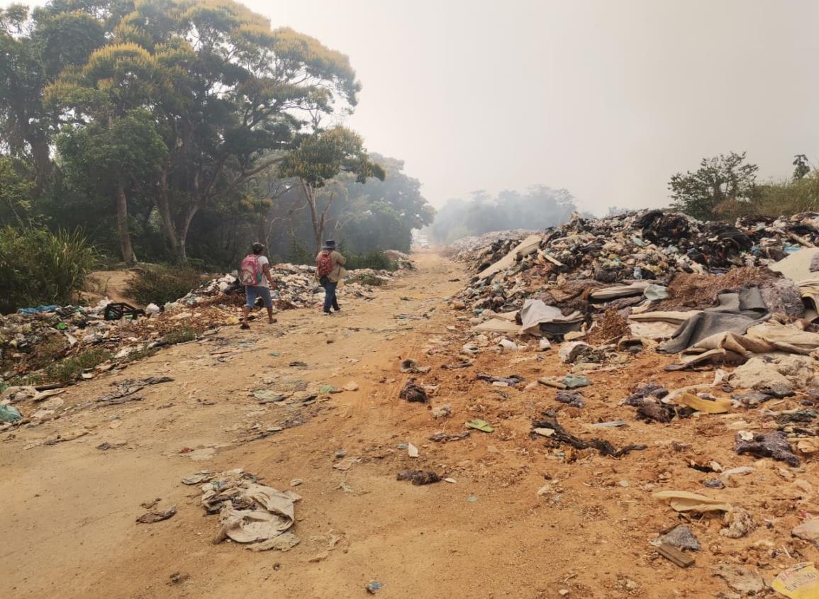 Incendio en basurero de Nanchital también genera ambiente tóxico en Ixhuatlán