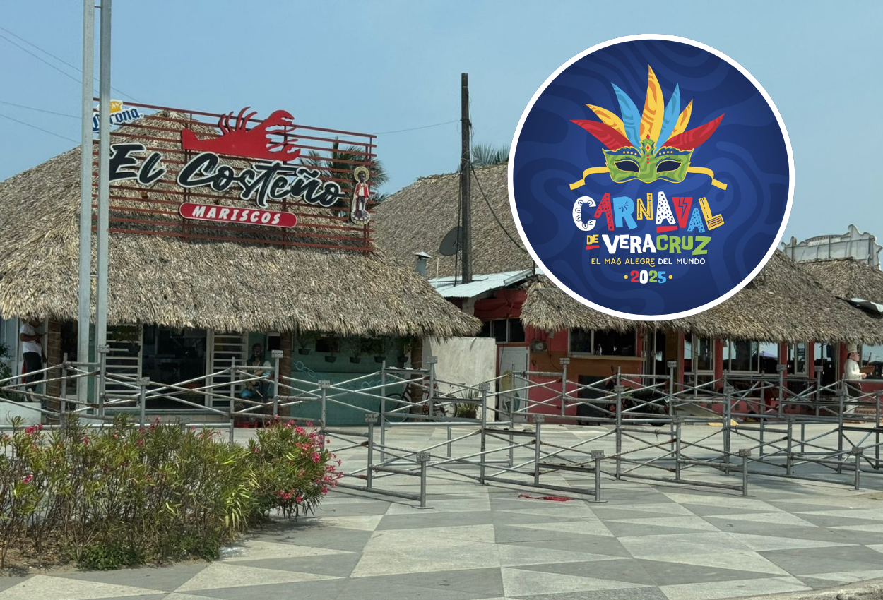Inicia instalación de gradas en el bulevar para el Carnaval de Veracruz 2025