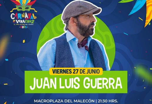 El carnaval de Veracruz tendrá a Juan Luis Guerra y a figuras del espectáculo