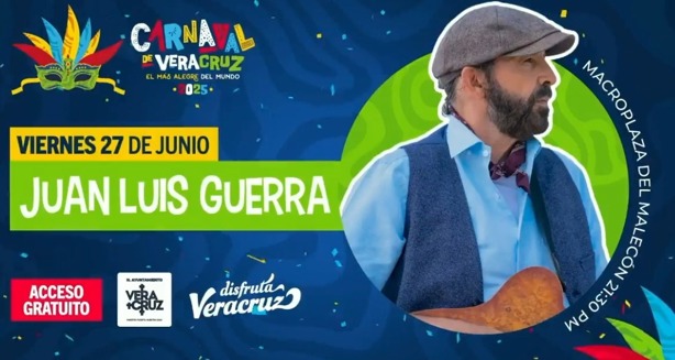 Presentan nuevos artistas invitados a los masivos y desfiles del Carnaval de Veracruz 2025 | VIDEO