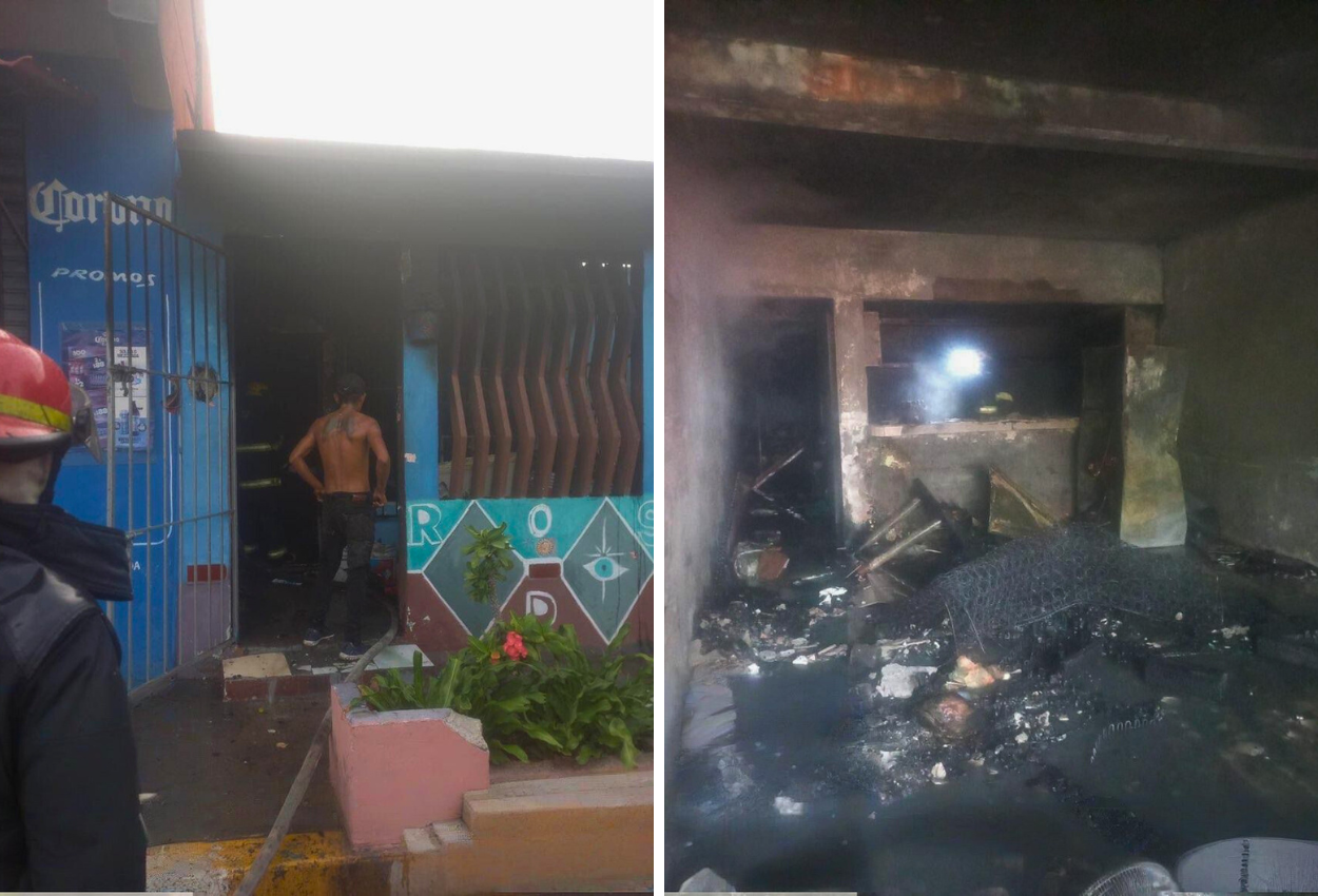 Se incendia casa en la colonia Lomas del Ángel en Veracruz