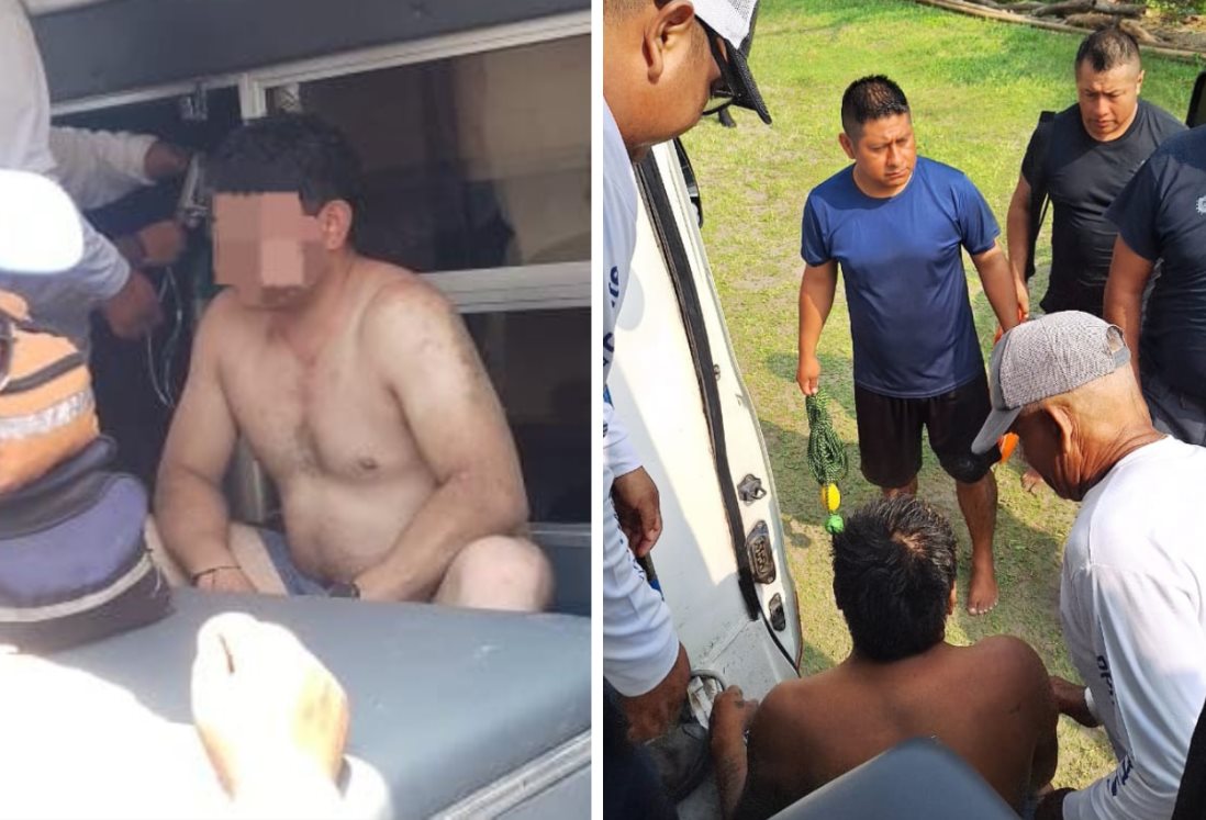 Rescatan a dos turistas poblanos en playa Chachalacas