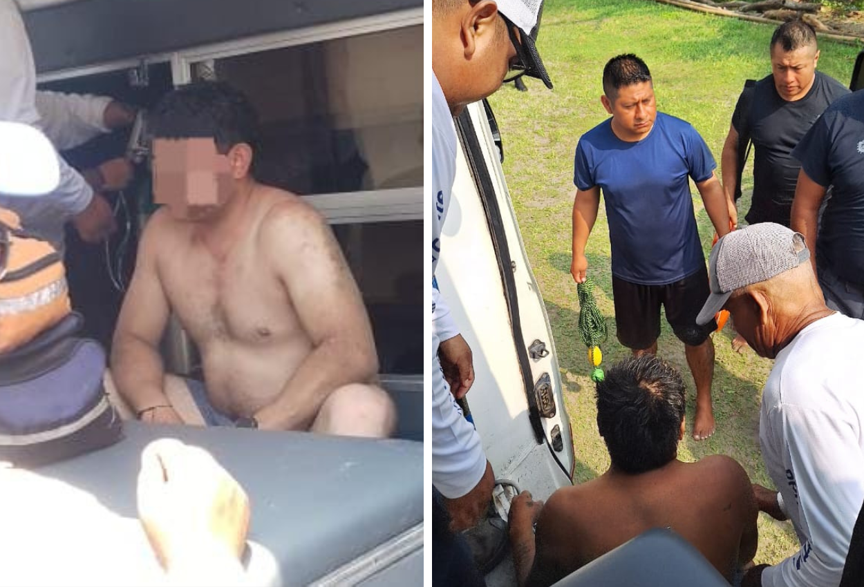 Rescatan a dos turistas poblanos en playa Chachalacas