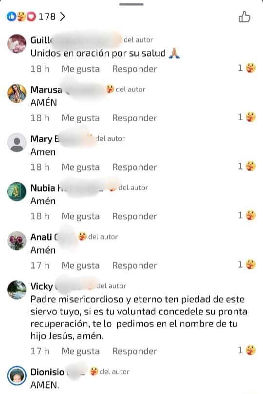 Fieles católicos de Coatzacoalcos alzan sus oraciones por el padre Uriel, se encuentra hospitalizado