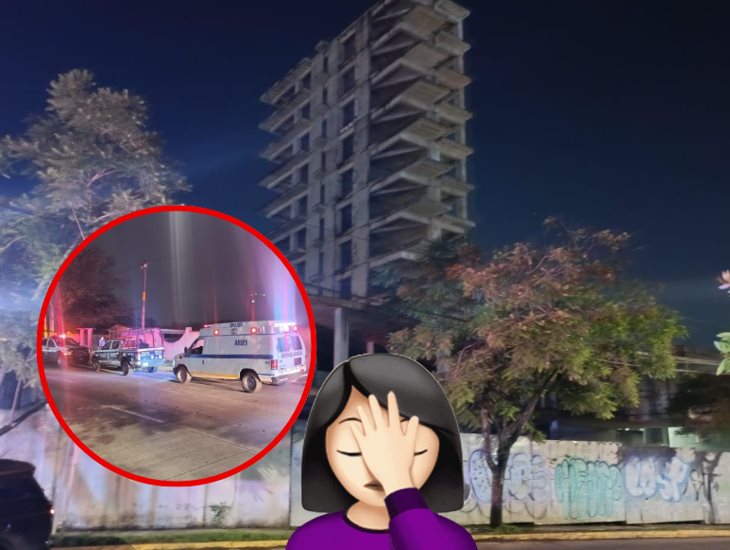 Adolescente cae de segundo piso, tras subir a explorar edificio abandonado en Xalapa