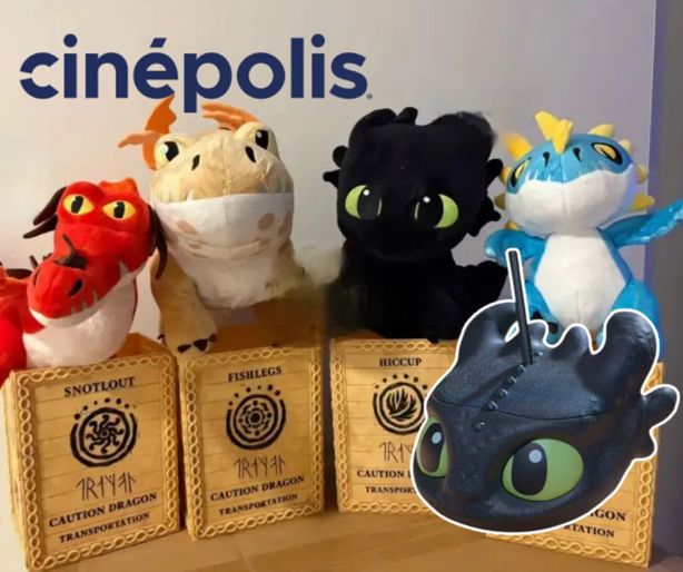 Como entrenar a tu Dragón Live Action: Filtran palomera y vaso 3D de Cinépolis; ¿Cuánto costarán?