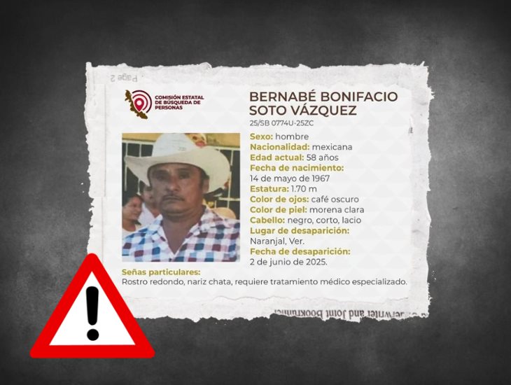 Se busca: Bernabé Bonifacio, de 58 años, está desaparecido en el Naranjal