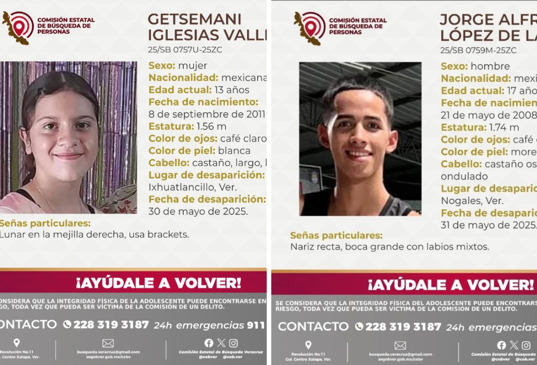 Buscan a dos adolescentes desaparecidos en Mendoza; habrían sido vistos en Boca del Río