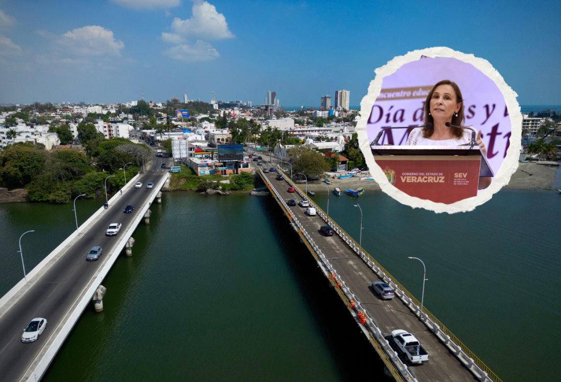 Rocío Nahle anuncia comienzo de proyecto de ingeniería del puente Alvarado-Boca del Río