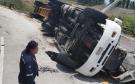 Vuelca tráiler en el interior del recinto portuario de Veracruz