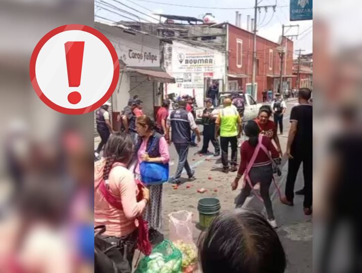 Denuncian decomiso agresivo de mercancía a vendedores ambulantes en Orizaba