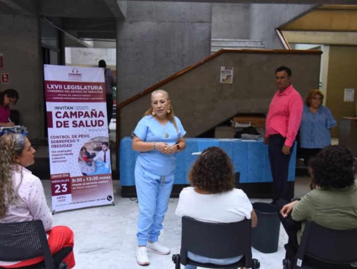 Realizan jornada médica de control de peso en el Congreso