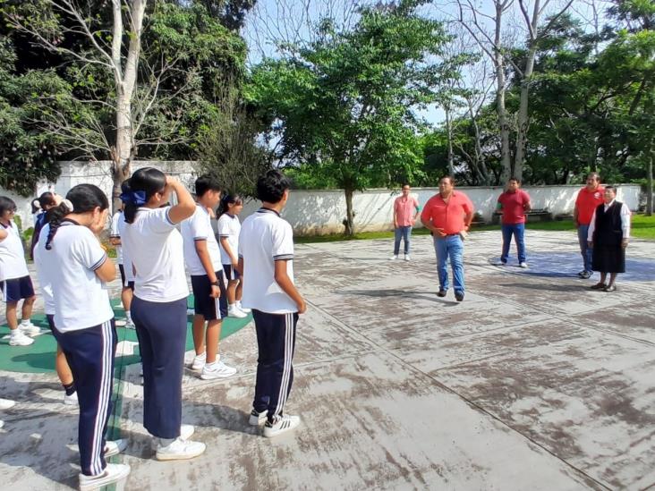 Misantla: Realizan simulacros de sismo en secundaria Guadalupe Victoria