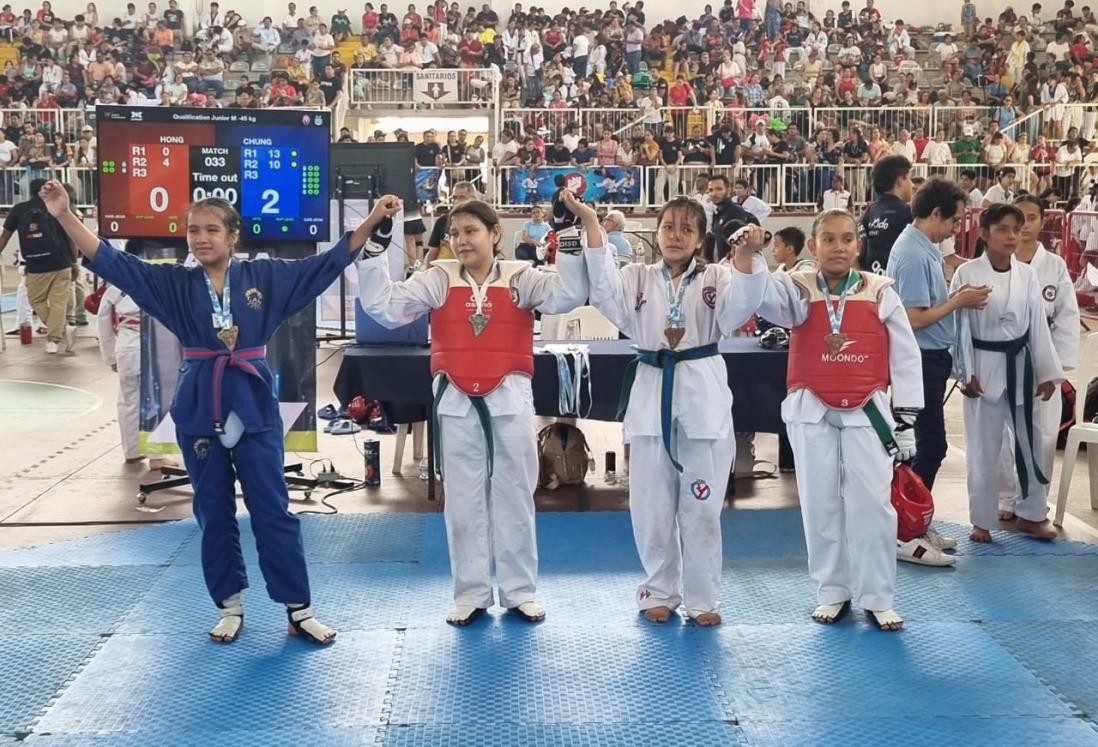 Brillan jóvenes en Copa de la Amistad de TKD