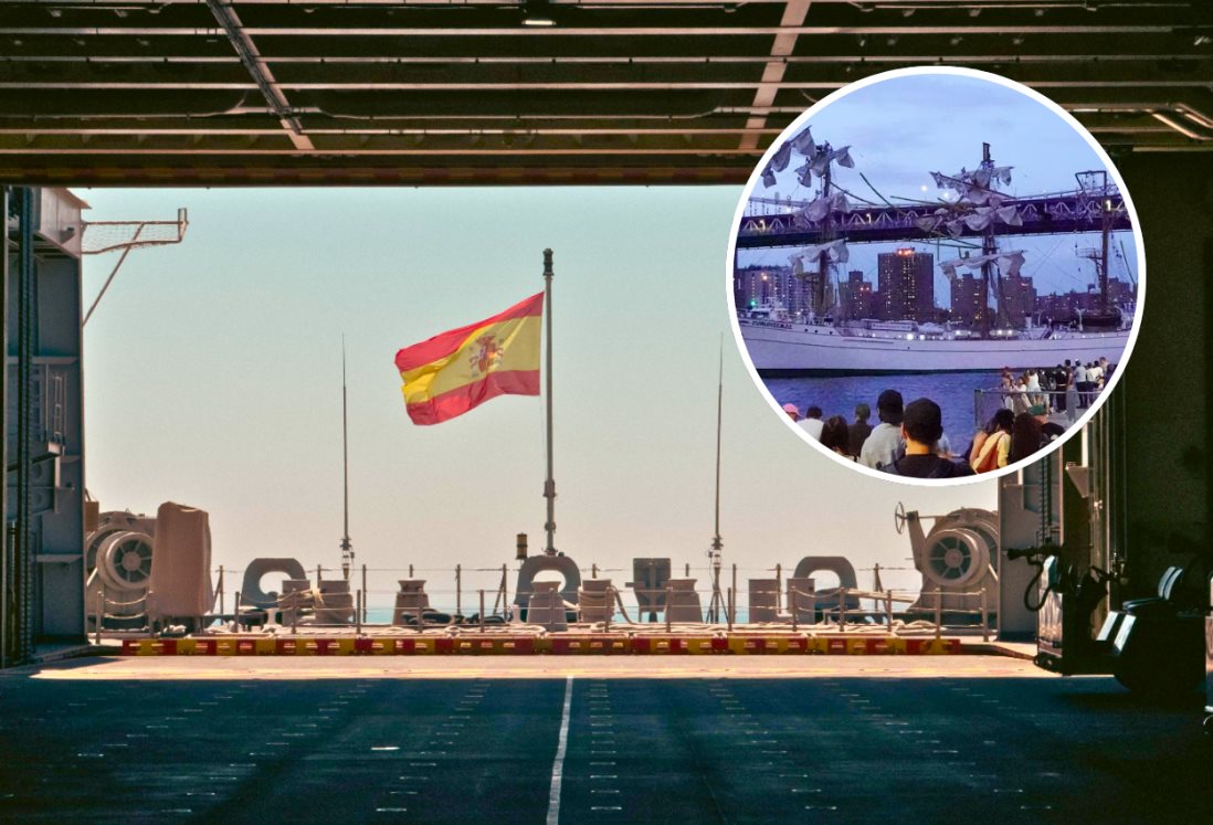 Tripulación española recuerda con homenaje a víctimas del accidente del buque escuela Cuauhtémoc | VIDEO