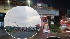 Bloqueo en el puente Joroba vuelve a paralizar la circulación en Coatzacoalcos