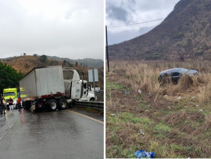 Día de accidentes en la autopista Orizaba-Puebla: se registran dos percances