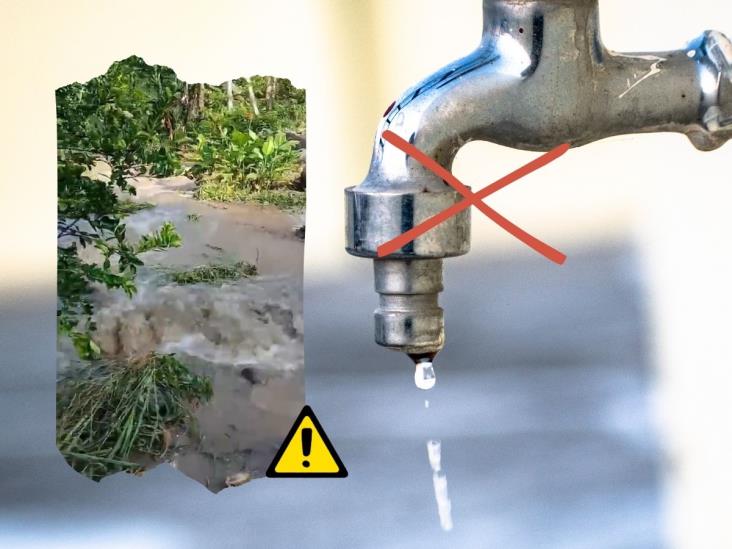 Sin agua en Misantla; suspenden suministro por enorme fuga