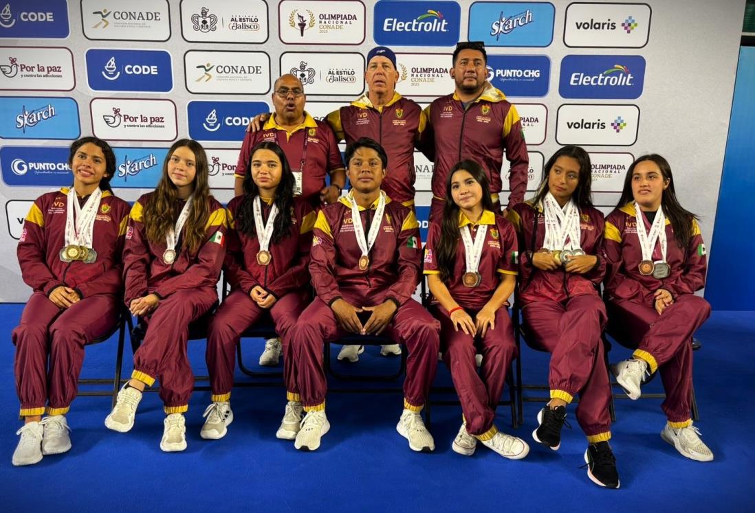 Cierra Veracruz con 14 medallas la ON de natación
