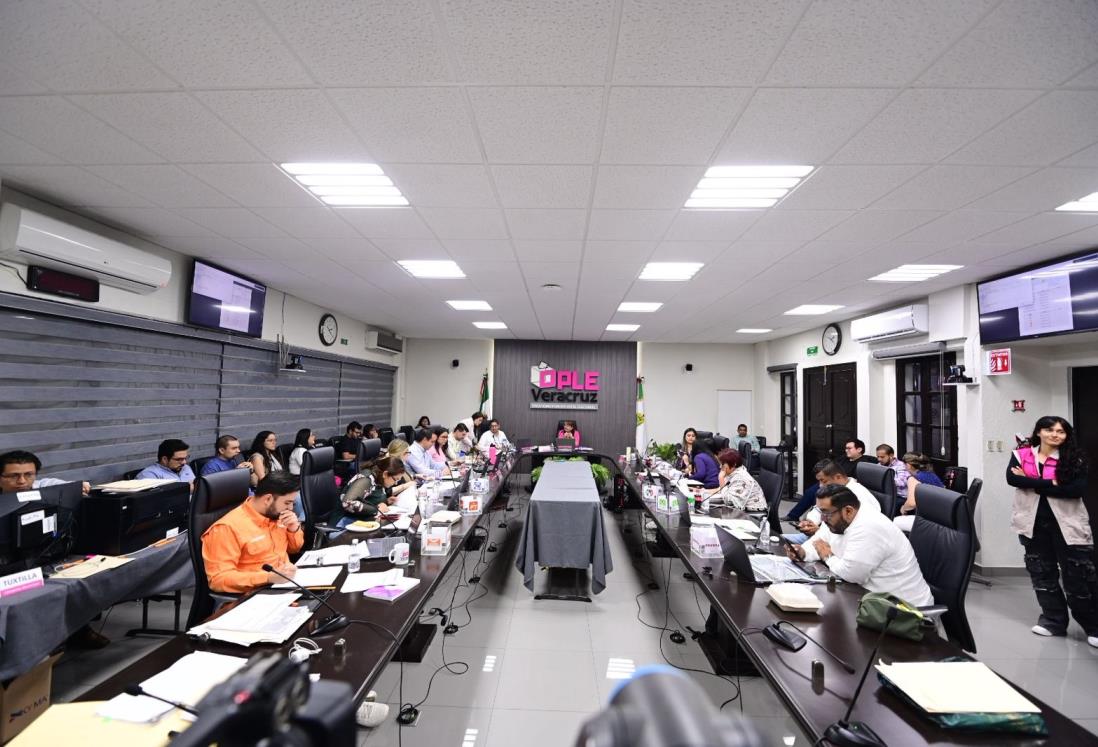 OPLE concluye cómputos de actas en 199 de los 212 municipios de Veracruz tras elecciones 2025