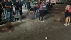 Se accidentan jóvenes en rodada en bulevar de Boca del Río; hay 3 lesionados