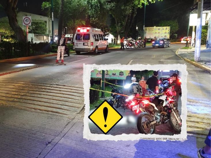 Trágico sábado; motociclista pierde la vida en la avenida Xalapa